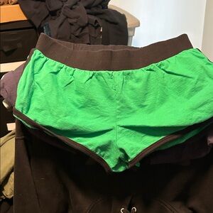 Green and Black Athletic Shorts